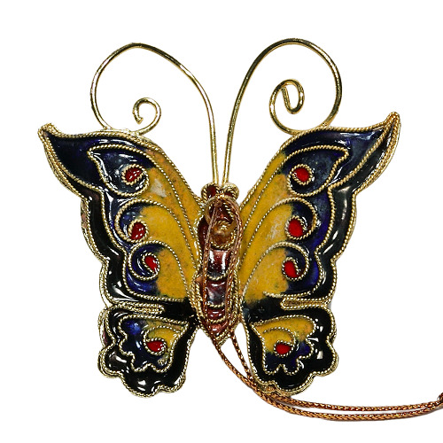 Schmetterling, Deko, Cloisonne Emaille, 0424 - zum Schließen ins Bild klicken